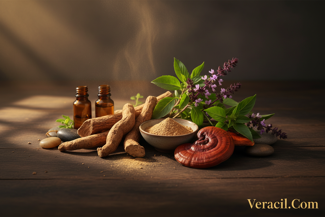 Adaptogens for Skin: How Ashwagandha, Reishi & Holy Basil Are Changing the Beauty-From-Within Game