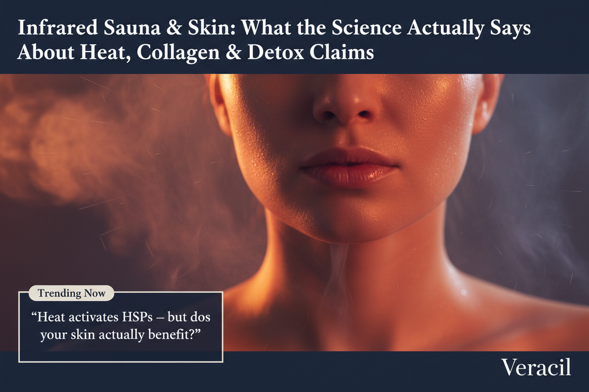 Infrared Sauna & Skin: What the Science Actually Says About Heat, Collagen & Detox Claims