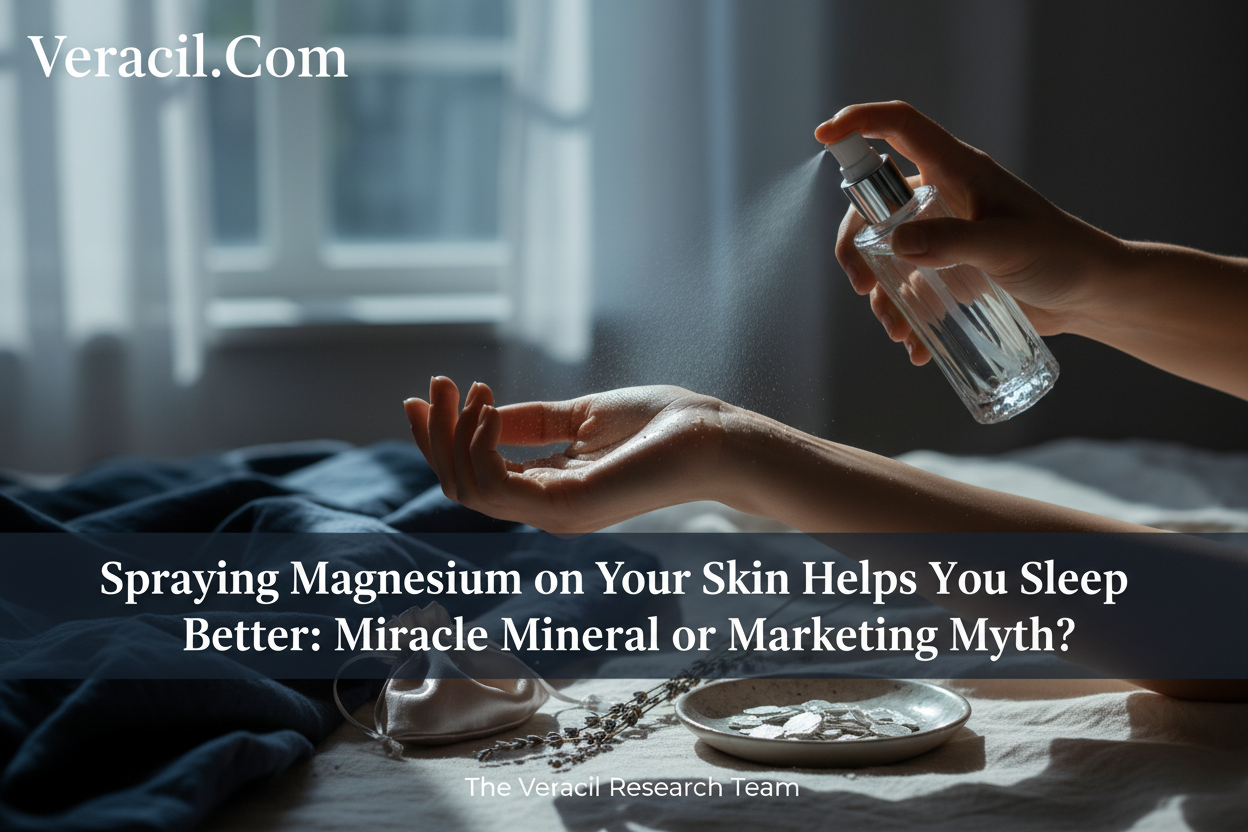 Spraying Magnesium on Your Skin Helps You Sleep Better: Miracle Mineral or Marketing Myth? Confirm or Bust