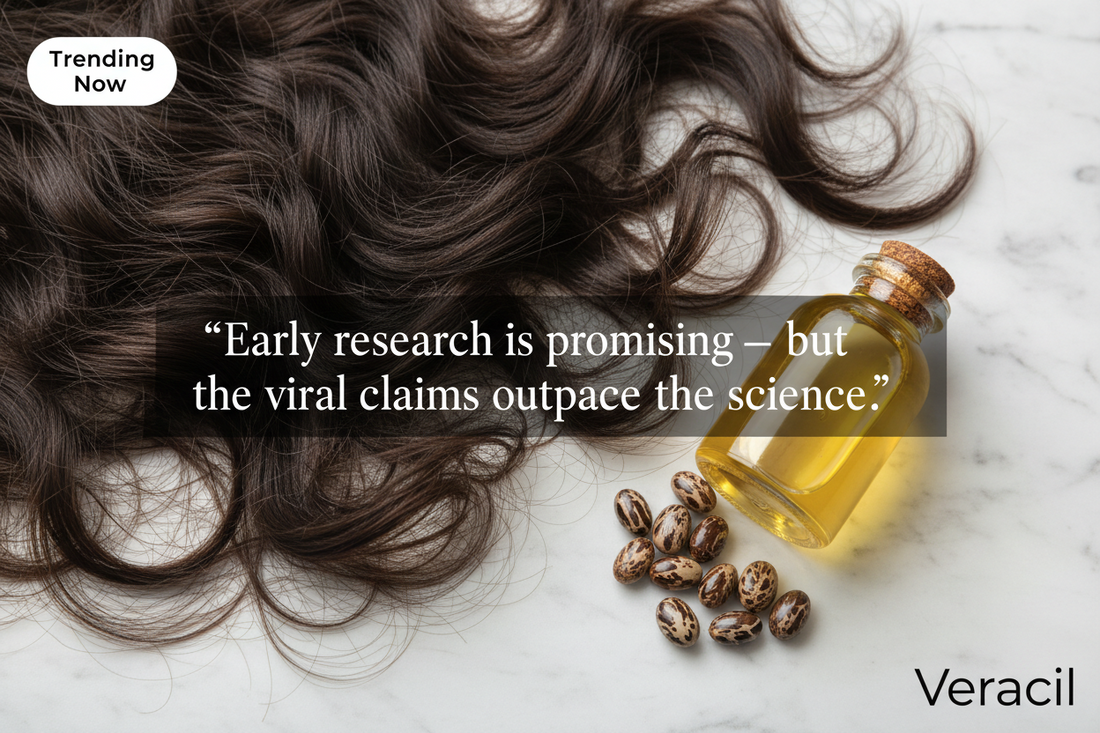 Trending Now: Castor Oil for Hair Growth — What the Science Actually Says About the Viral Thick-Hair Hack
