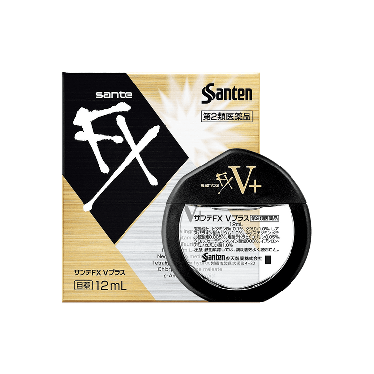 Santen Sante FX V Plus Eye Drops – Vitamin-Enriched Cooling Relief for Eyes
