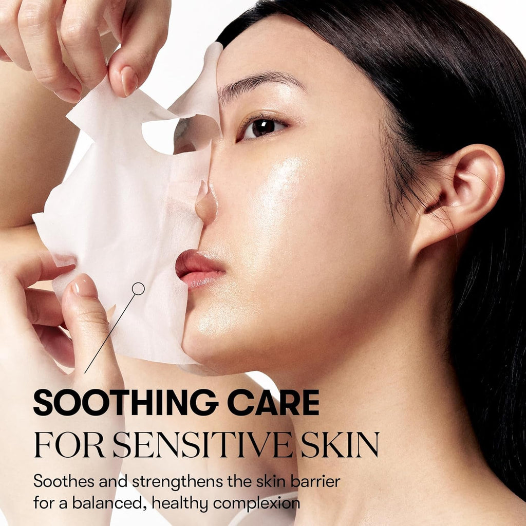 CICA Daily Soothing Sheet Mask – Centella & Hyaluronic Acid Korean Face Mask 30 Sheets