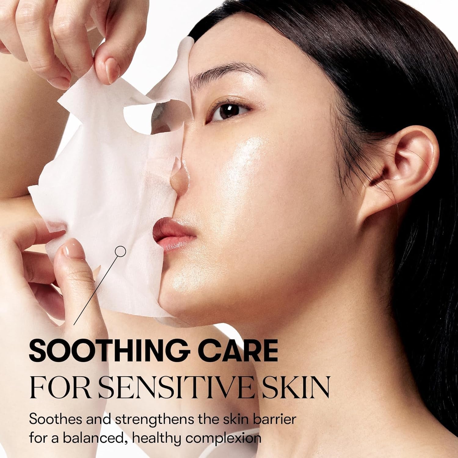 CICA Daily Soothing Sheet Mask – Centella & Hyaluronic Acid Korean Face Mask 30 Sheets