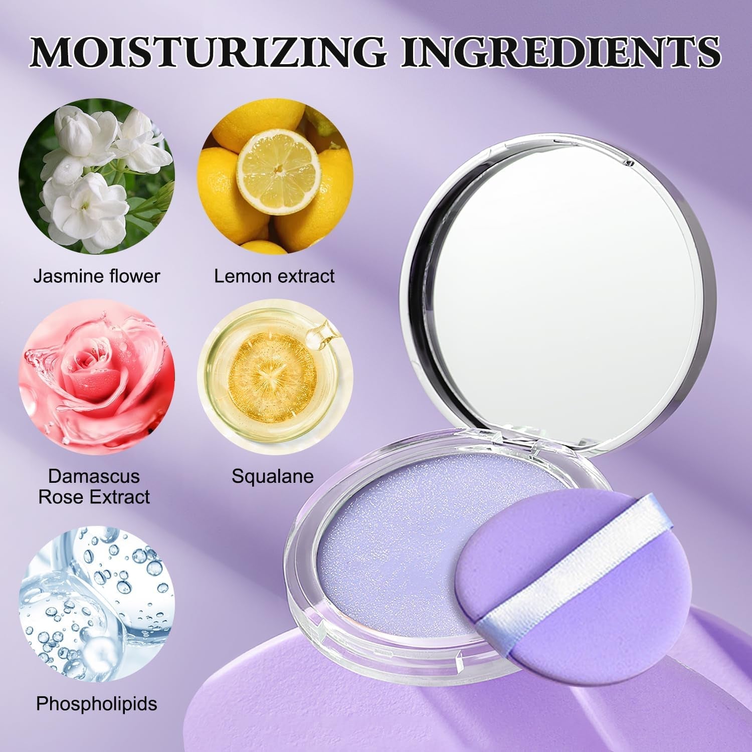 Lavender Oil-Control Primer & Setting Powder – Gel-Like Blurring Matte Finish