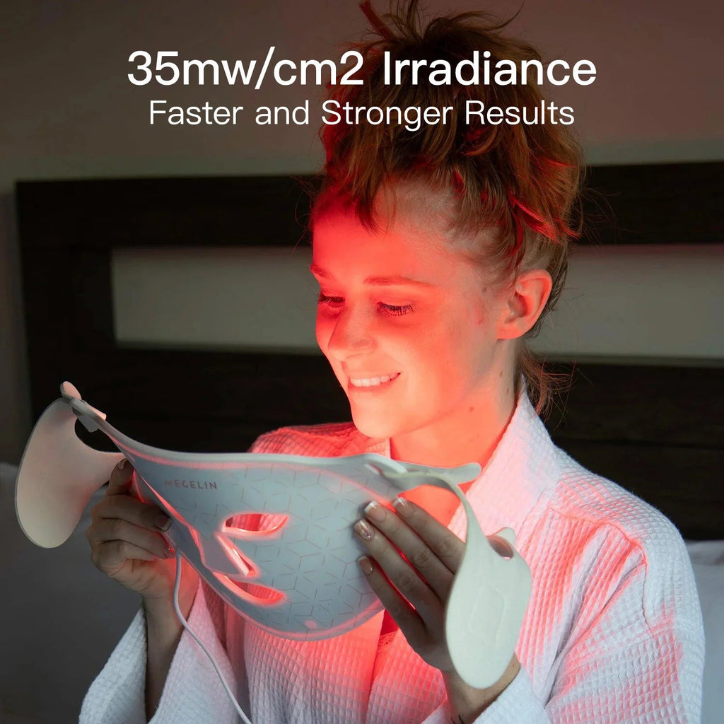 LED Red Light Therapy Face Mask – Anti-Aging & Skin Rejuvenation Device