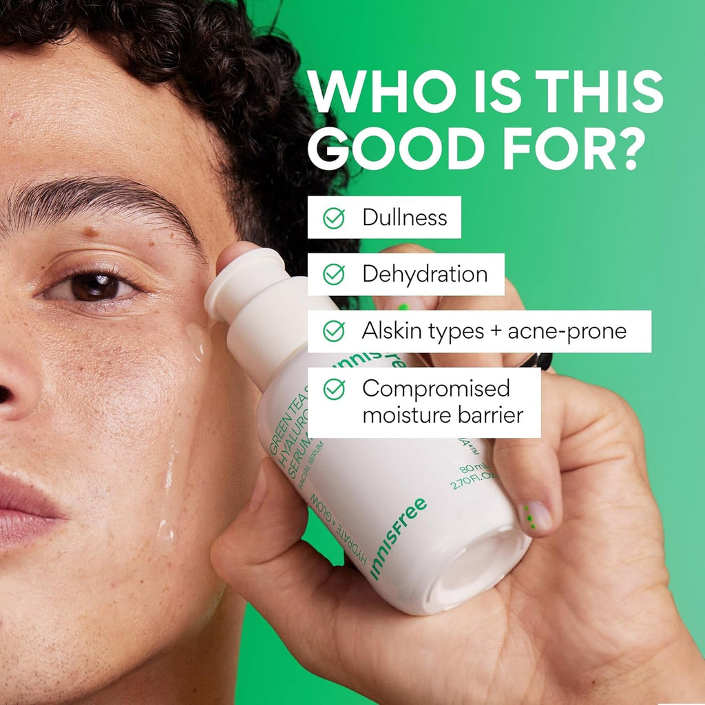 Innisfree Green Tea Seed Hyaluronic Serum – Niacinamide Hydration & Glow