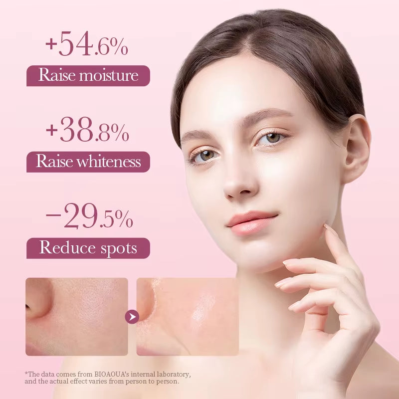 Rose Flower Extract Korean Sheet Mask – Whitening & Moisturizing Face Mask 12 Pack