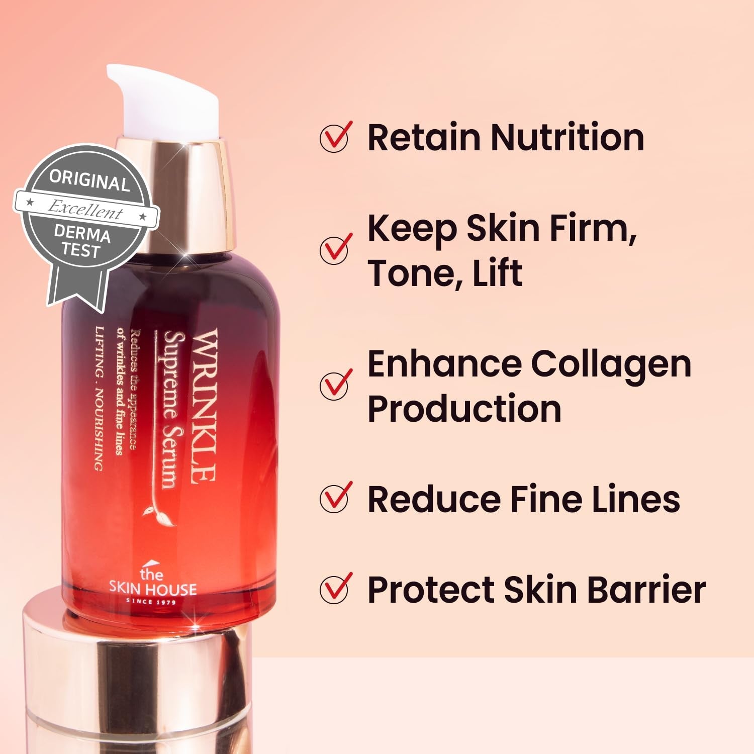 Wrinkle Supreme Serum – Korean Red Ginseng & 9 Mushrooms Trial Size 0.67 oz