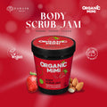 Organic Mimi Body Scrub Jam – Almond & Strawberry, 250g
