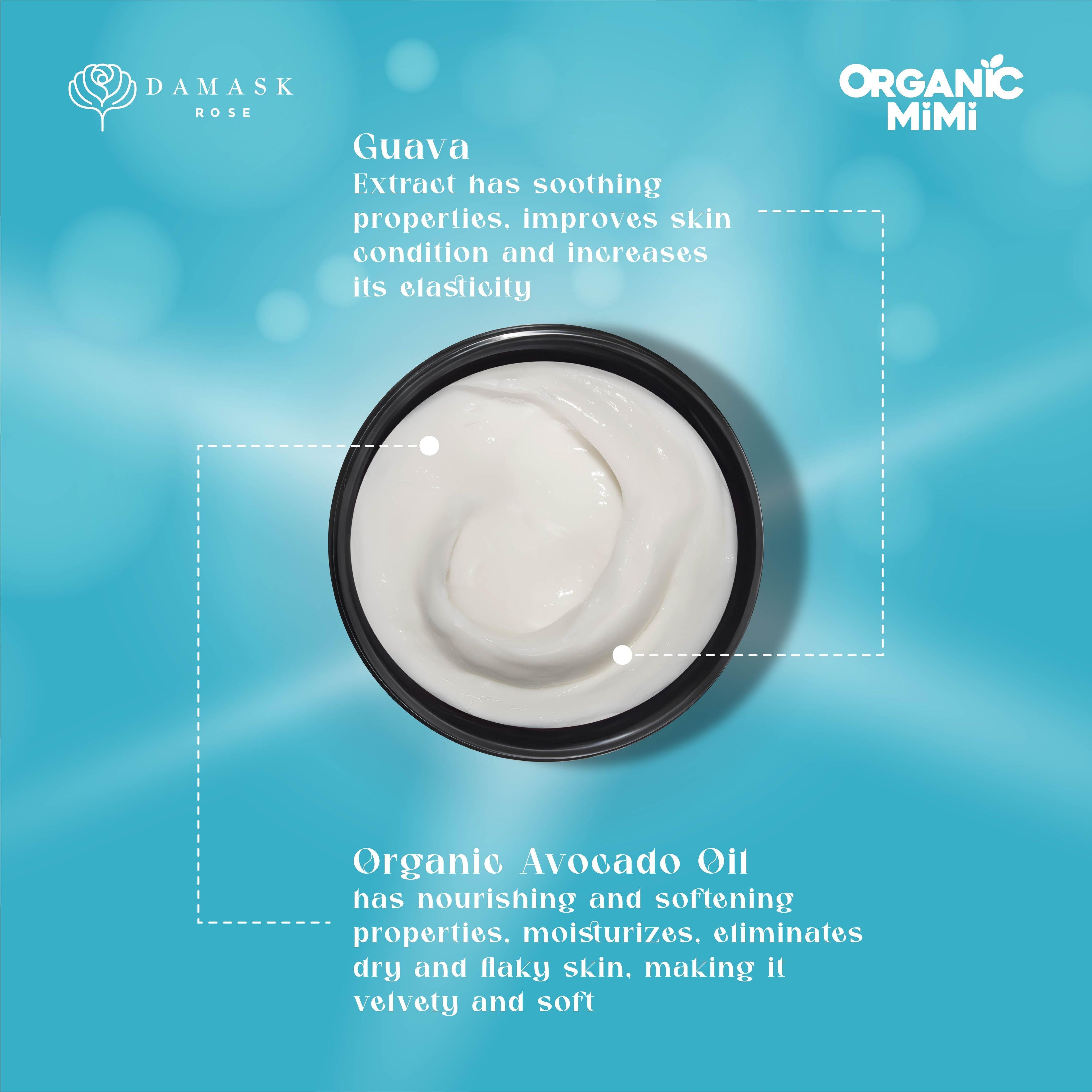 Organic Mimi Moisturizing Body Cream – Avocado & Guava, 200ml