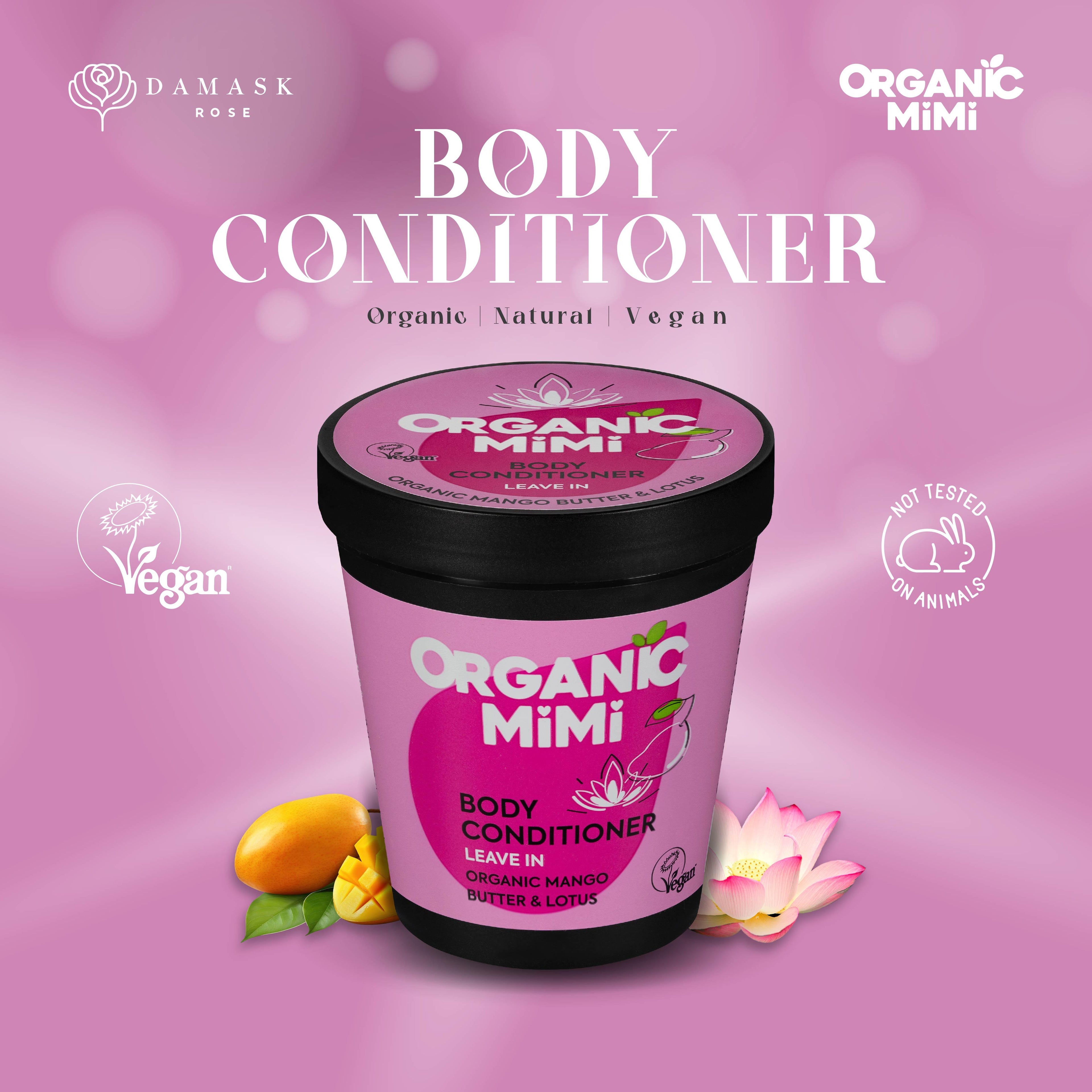 Organic Mimi Leave-In Body Conditioner – Mango & Lotus, 200ml