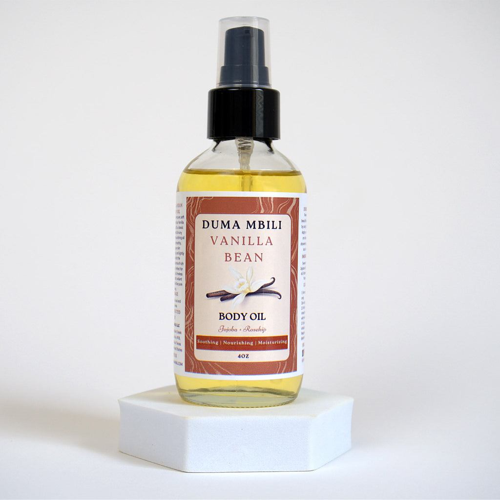 Vanilla Bean Body Oil – Sweet Almond, Apricot Kernel & Jojoba Oil Blend