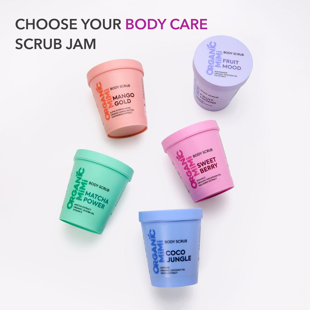 Organic Mimi Body Scrub – Sweet Berry, 250g