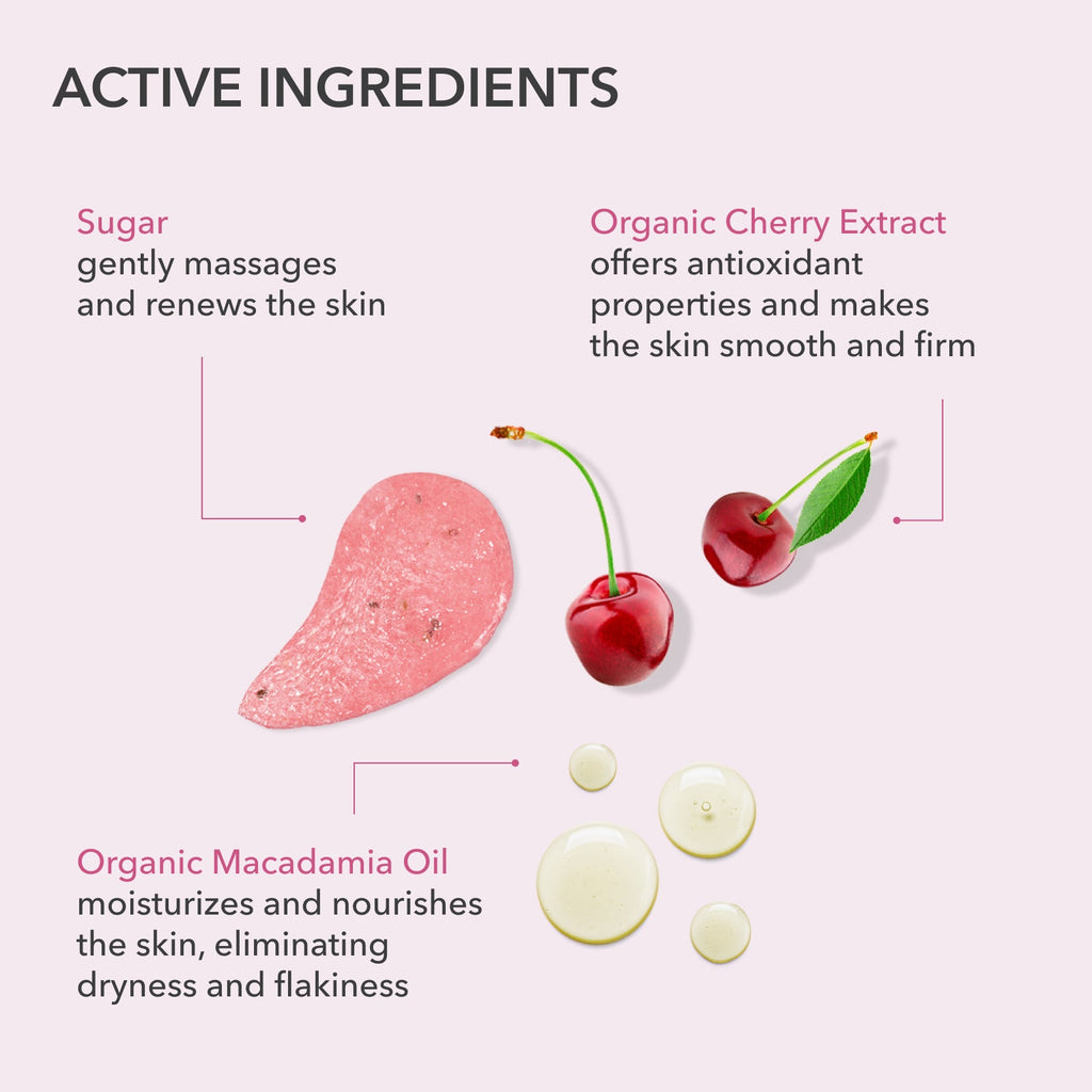 Organic Mimi Body Scrub – Sweet Berry, 250g