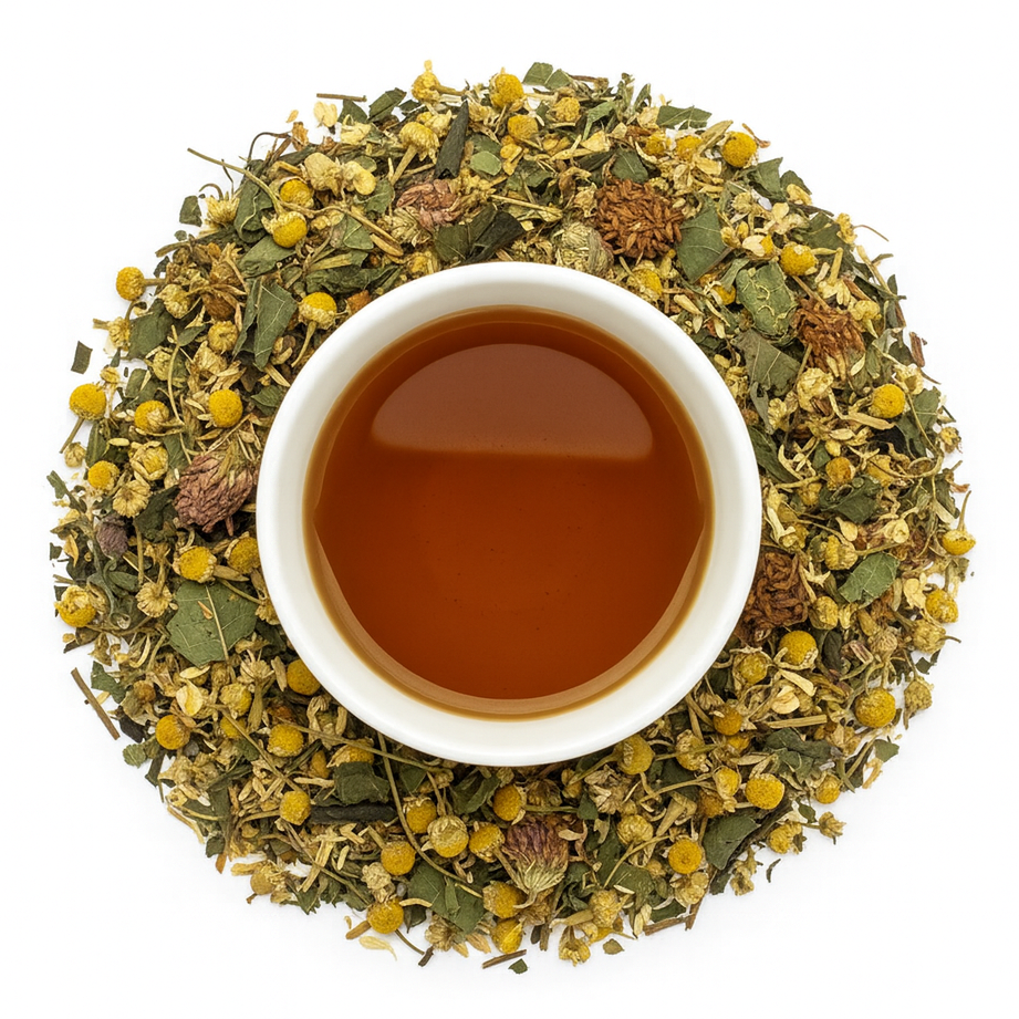 Moontime Relief Herbal Tea for Period Pain – Natural Menstrual Support | MoonMaid Botanicals