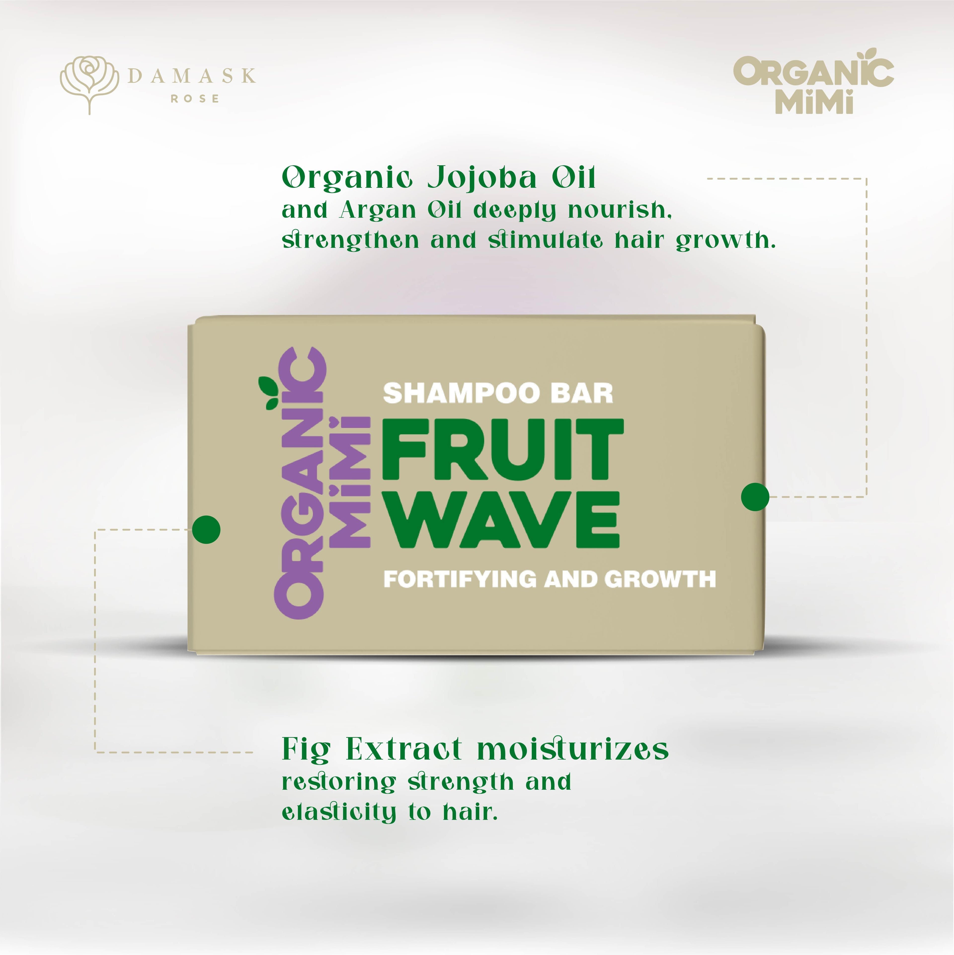 Organic Mimi Fruit Wave Fortifying & Growth Shampoo Bar, 50g