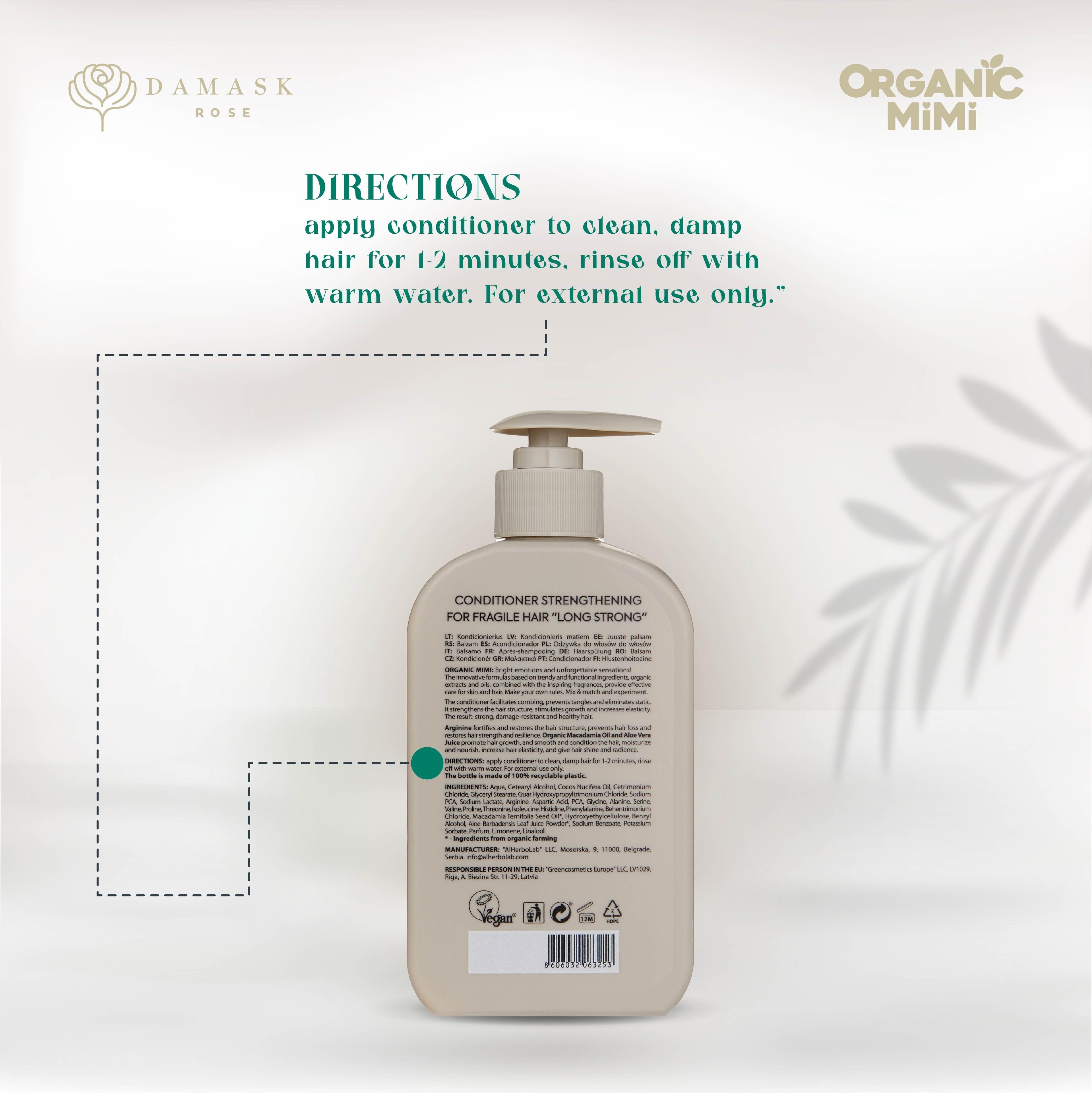 Organic Mimi Long Strong Strengthening Conditioner, 300ml