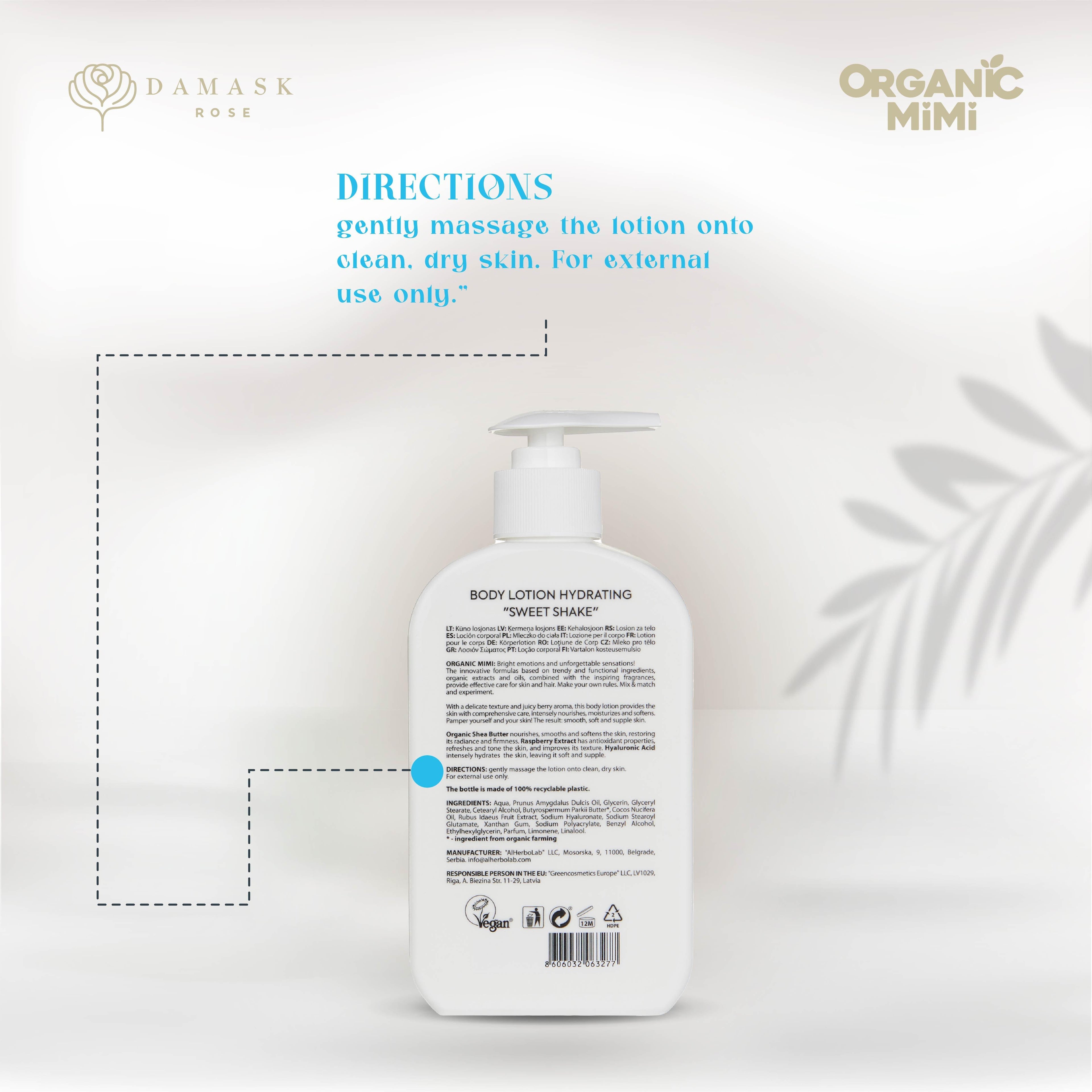 Organic Mimi Hydrating Sweet Shake Body Lotion, 300ml