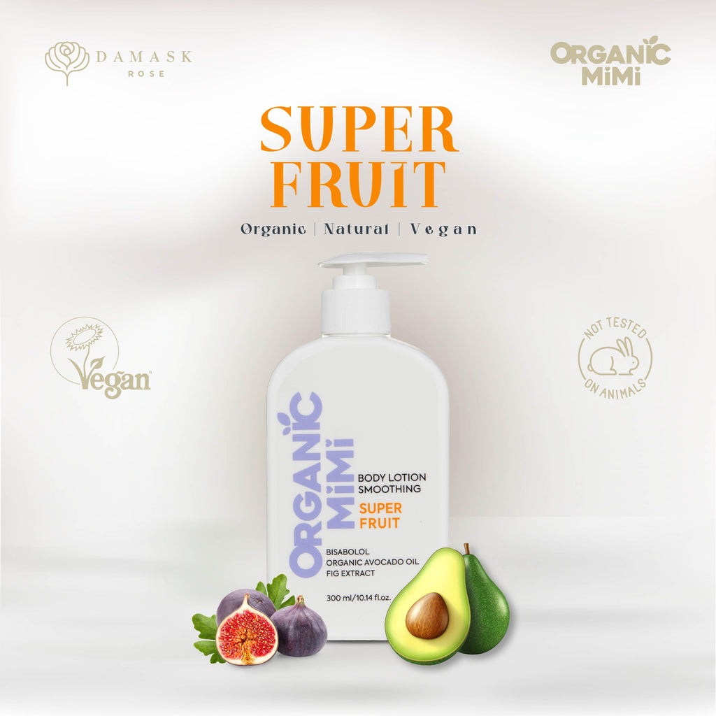 Organic Mimi Smoothing Super Fruit Body Lotion, 300ml