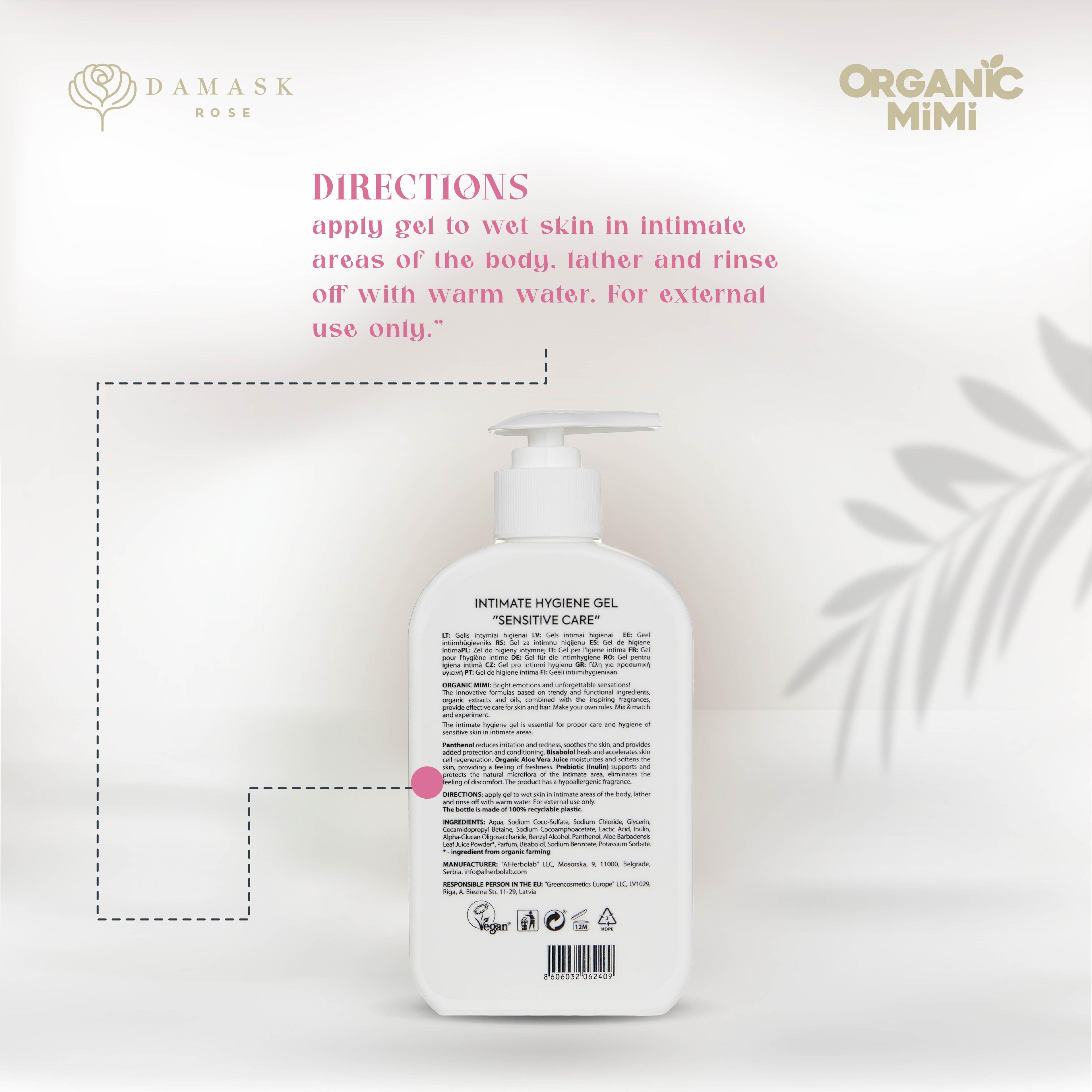 Organic Mimi Intimate Hygiene Gel – Sensitive Care, 300ml