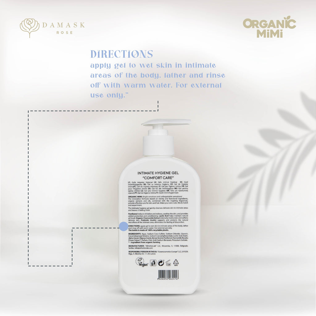 Organic Mimi Intimate Hygiene Gel – Comfort Care, 300ml