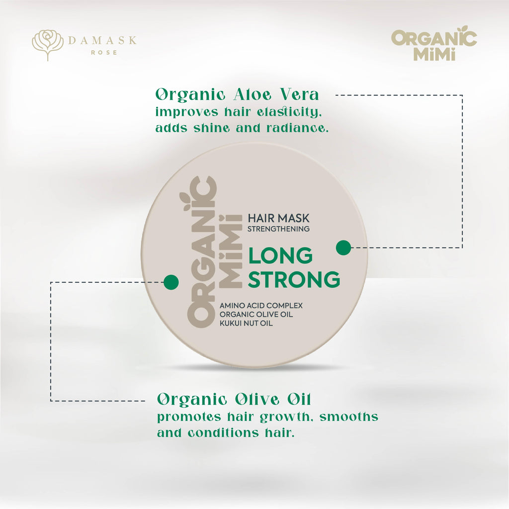 Organic Mimi Strengthening Hair Mask – Long Strong, 200ml