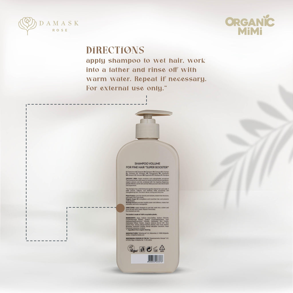Organic Mimi Volume Super Booster Shampoo, 400ml