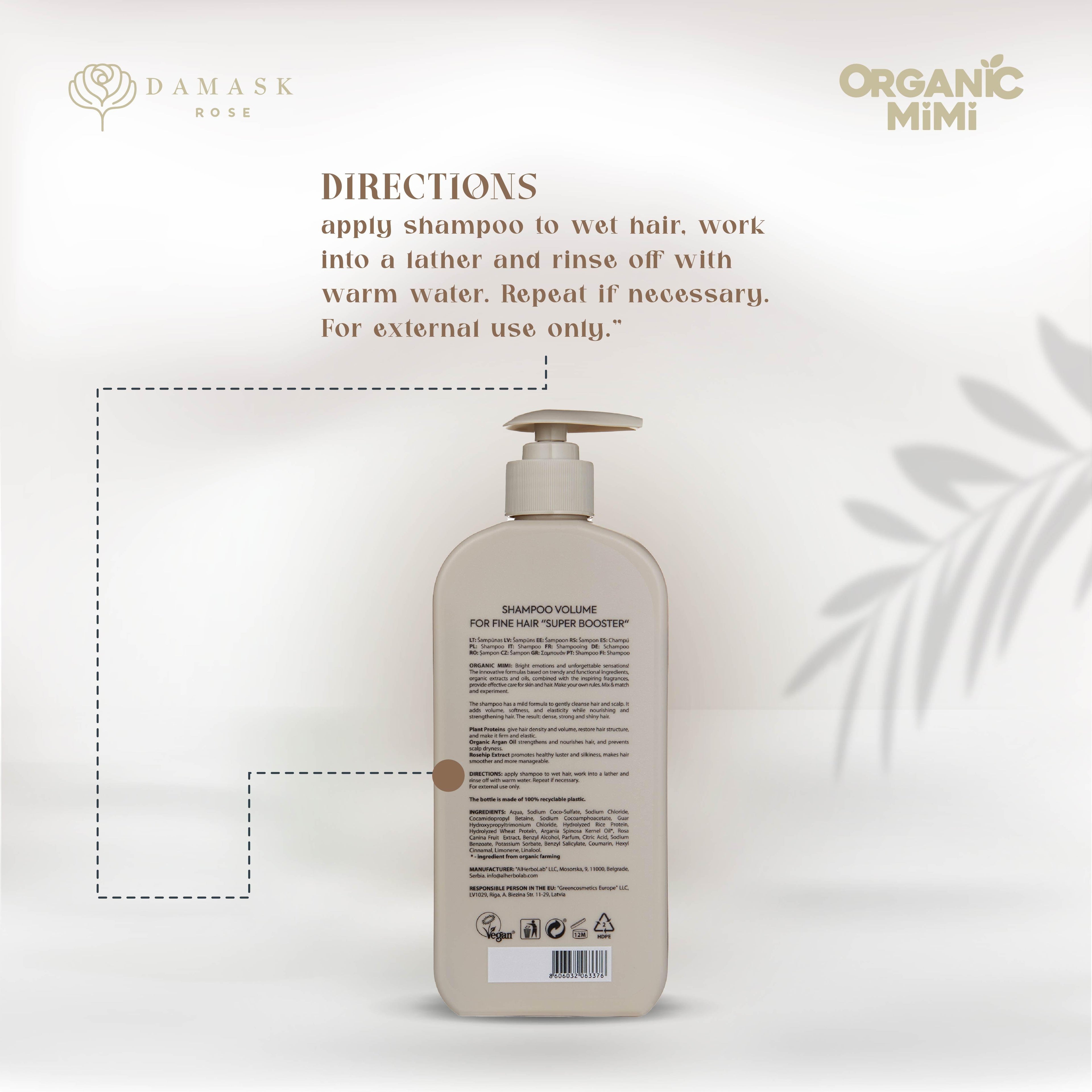 Organic Mimi Volume Super Booster Shampoo, 400ml