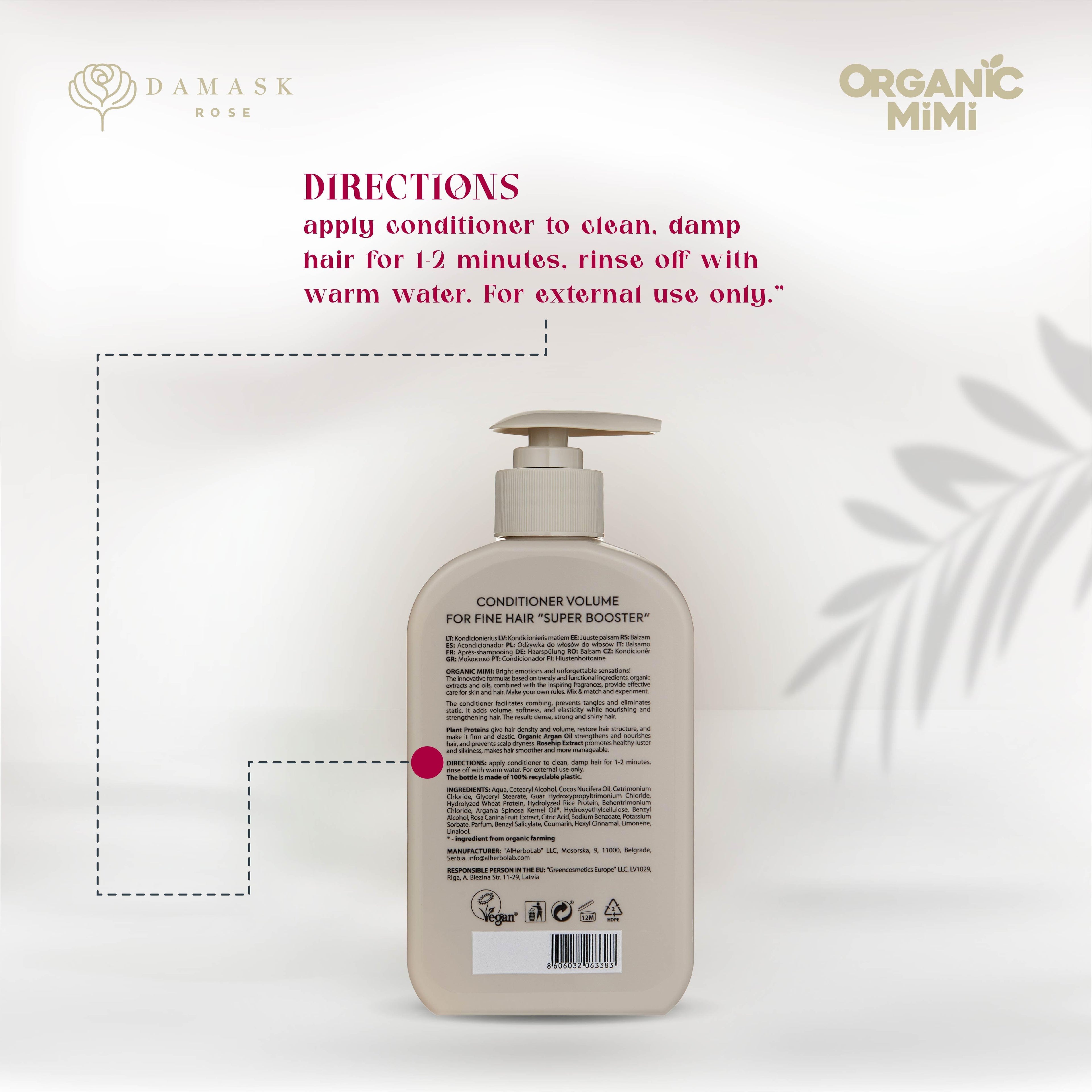 Organic Mimi Volume Super Booster Conditioner, 300ml