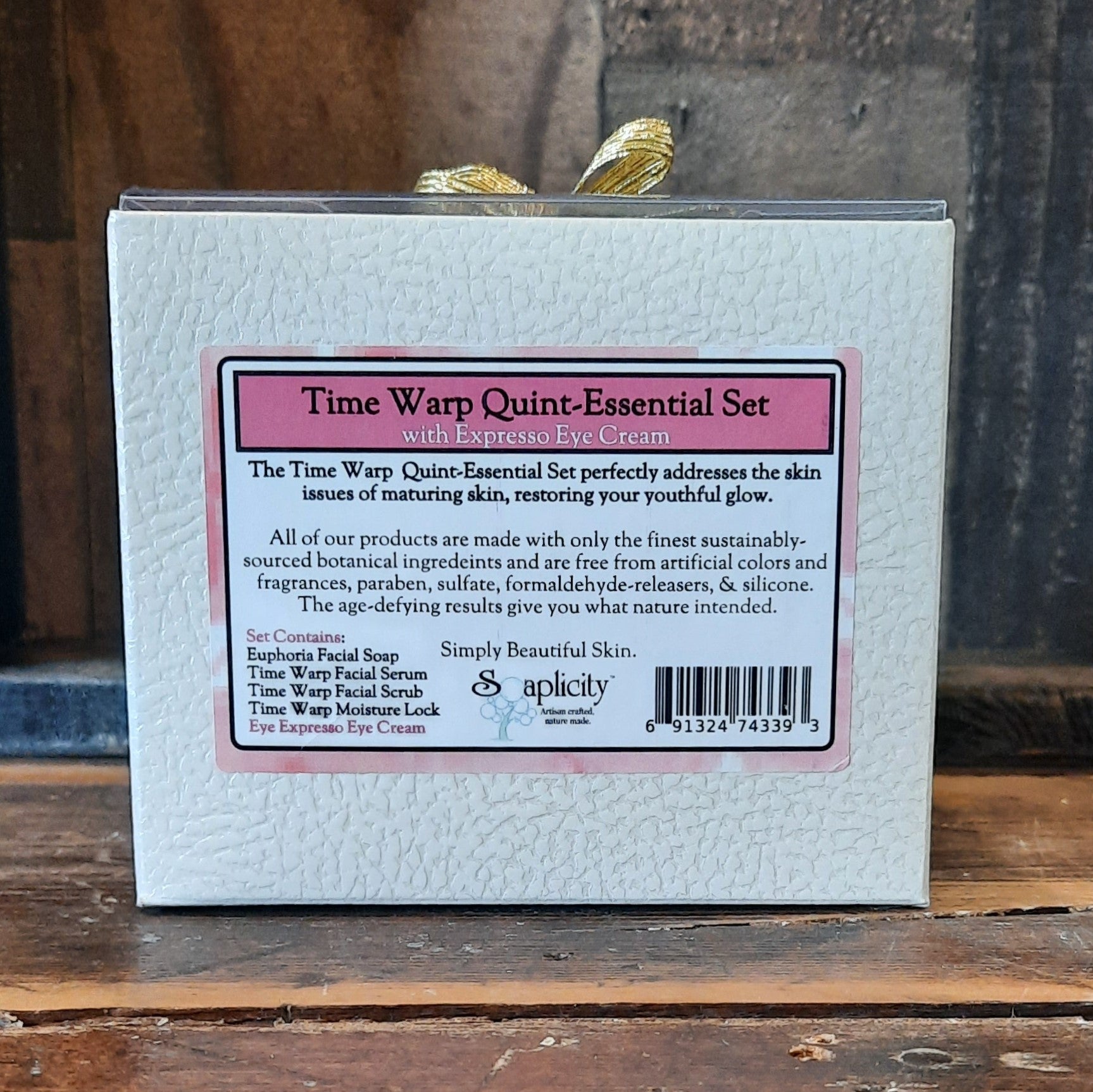 Time Warp Quint-Essential Skincare Set – Complete Anti-Aging Natural Skincare for Mature Skin