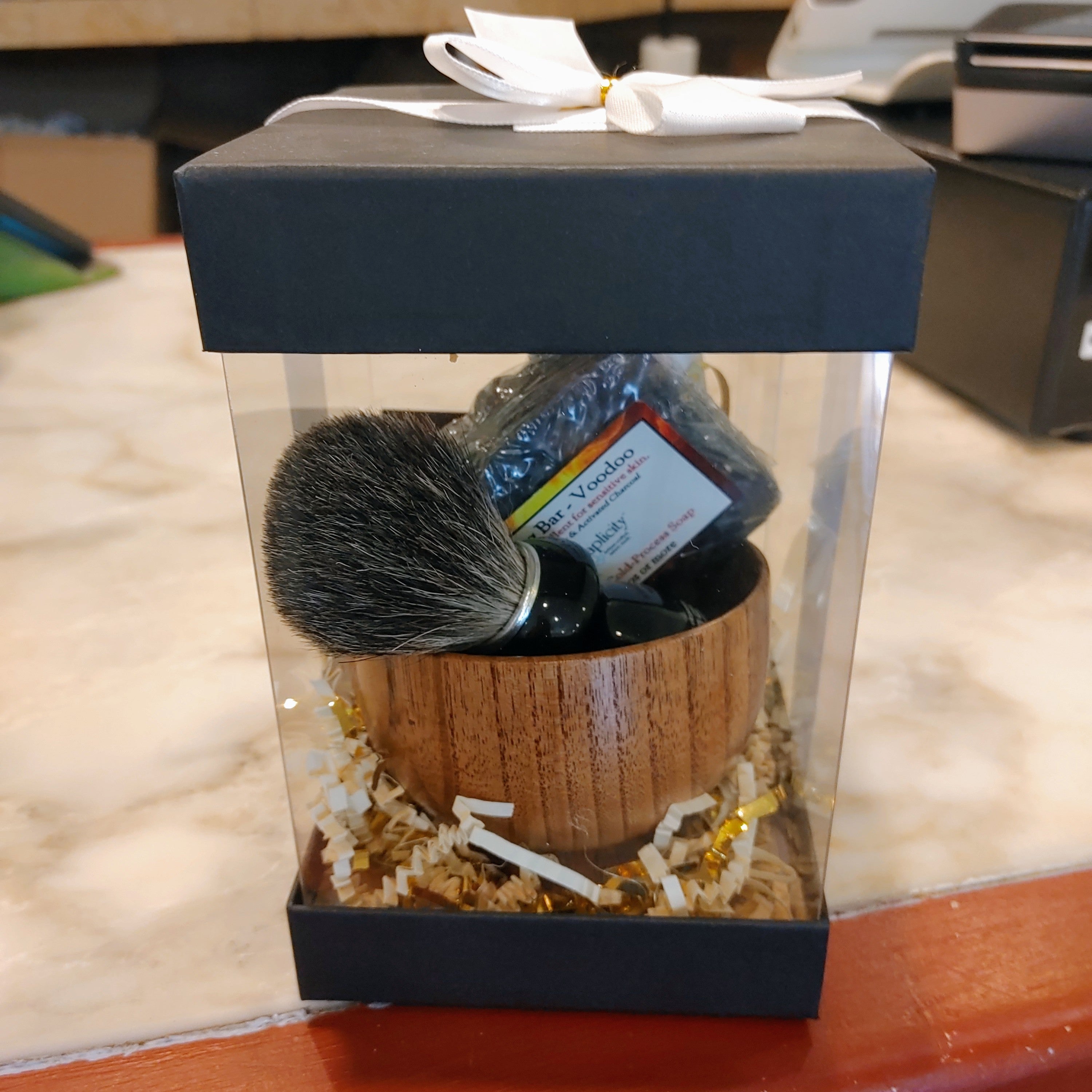 Men's Shaving Set – Bamboo | Natural Shaving Brush, Bowl & Soap