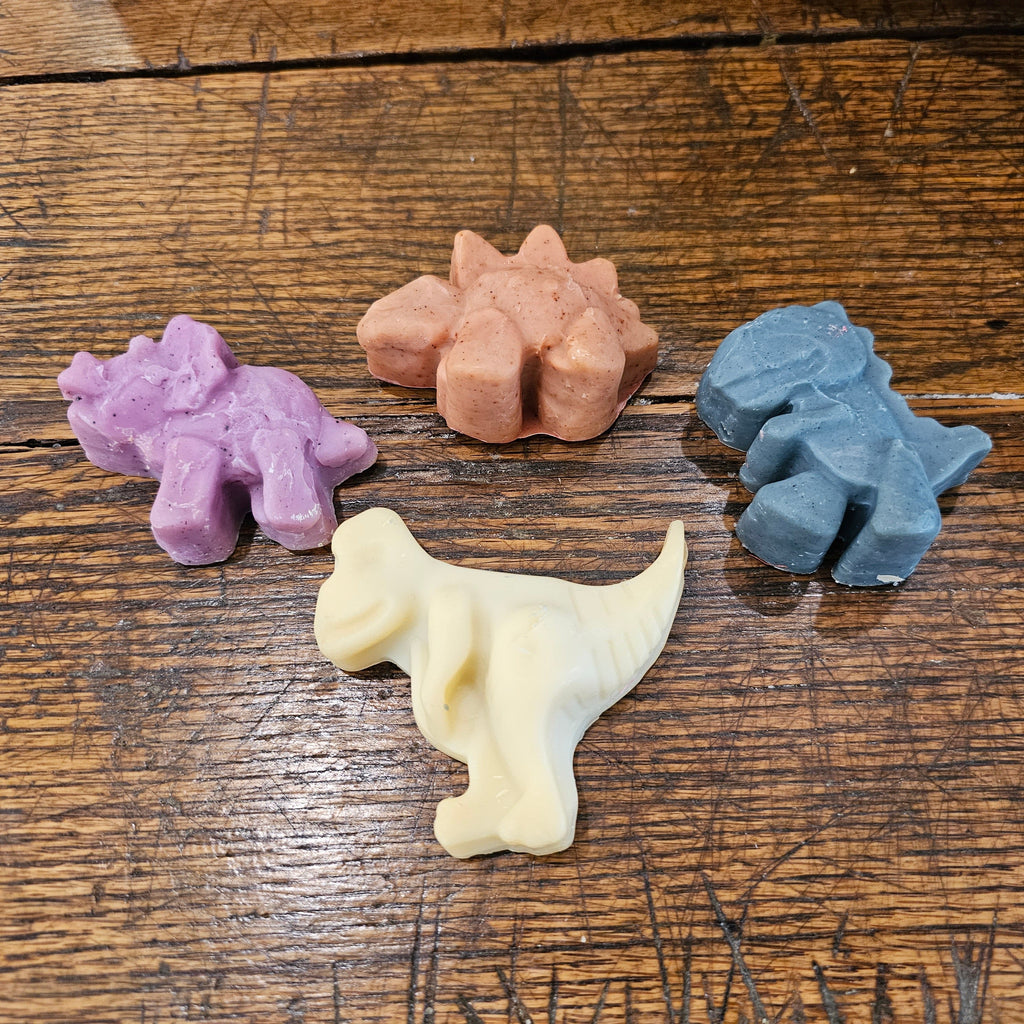 Dino Soap – All-Natural Unscented Bastille Soap 3-Pack for Kids