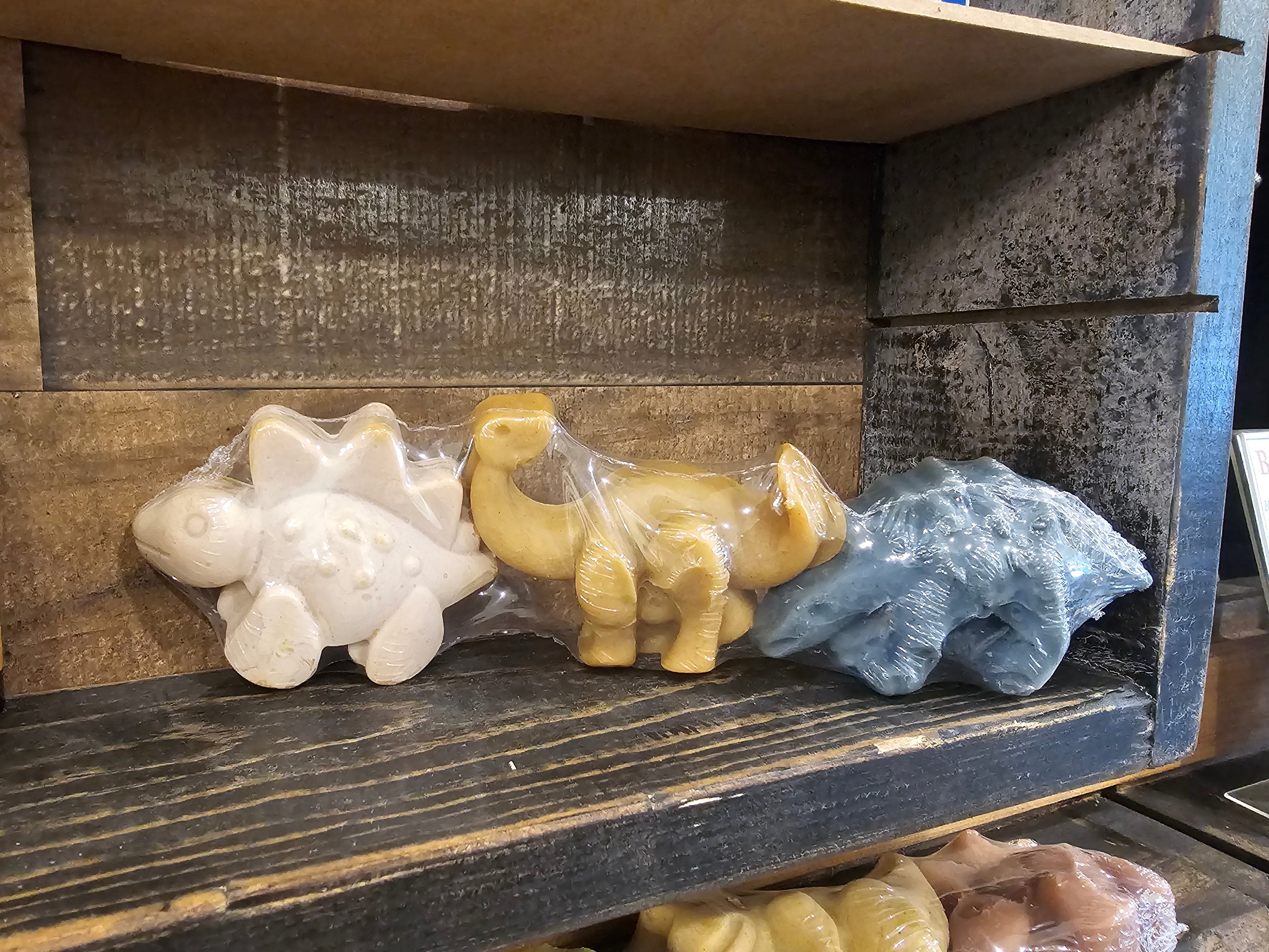 Dino Soap – All-Natural Unscented Bastille Soap 3-Pack for Kids