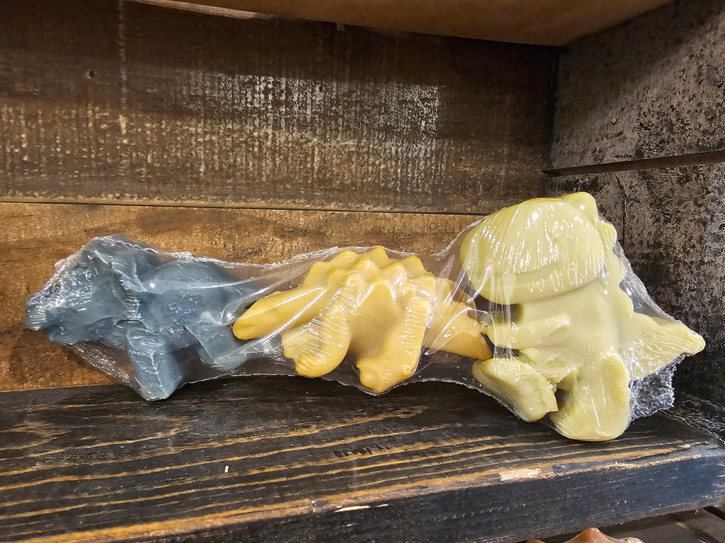 Dino Soap – All-Natural Unscented Bastille Soap 3-Pack for Kids