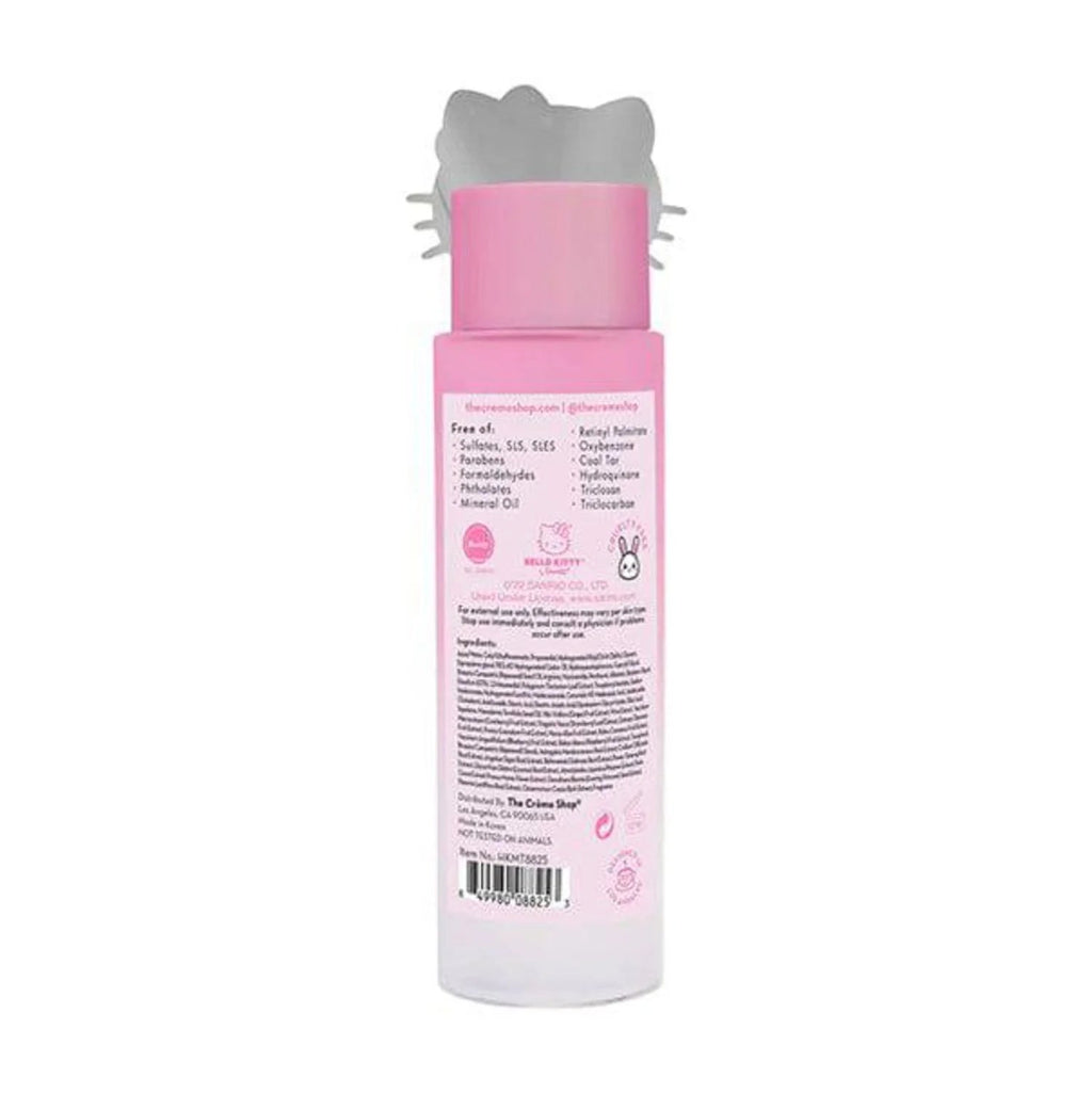 Hello Kitty Pure Cure Strawberry Milk Toner – Cica & Ceramide Klean Beauty Toner 6.76 oz