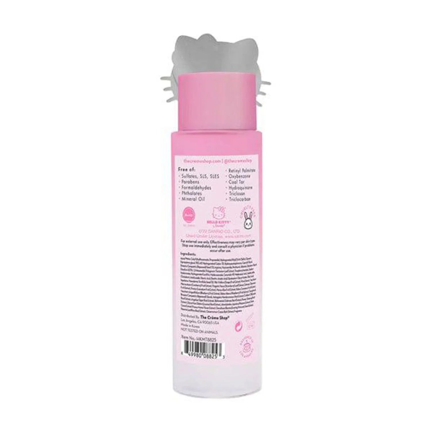 Hello Kitty Pure Cure Strawberry Milk Toner – Cica & Ceramide Klean Beauty Toner 6.76 oz