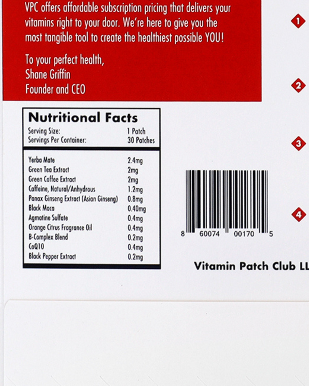 Energize Patch – Clean Energy & Focus with Yerba Mate, B-Vitamins & Ginseng