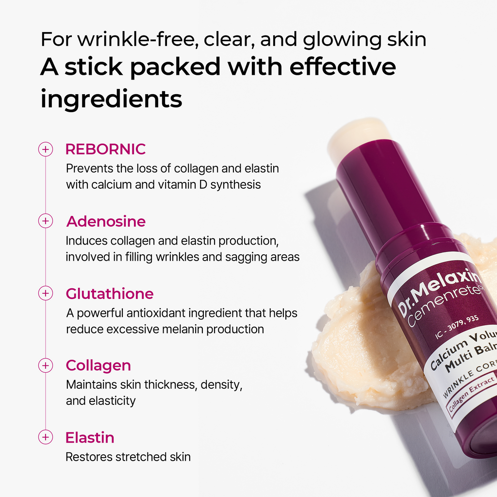 Dr. Melaxin Cemenrete Calcium Volume Multi Balm – Nourishing Korean Multi-Use Balm