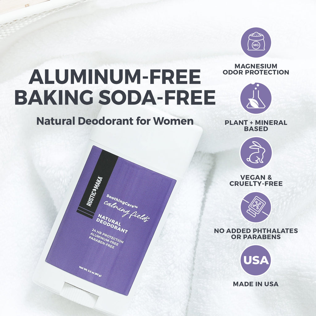CALMING FIELDS Natural Deodorant – Lavender & Chamomile | Rustic MAKA LLC