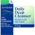 Differin Daily Deep Cleanser Acne Face Wash With 5% Benzoyl Peroxide