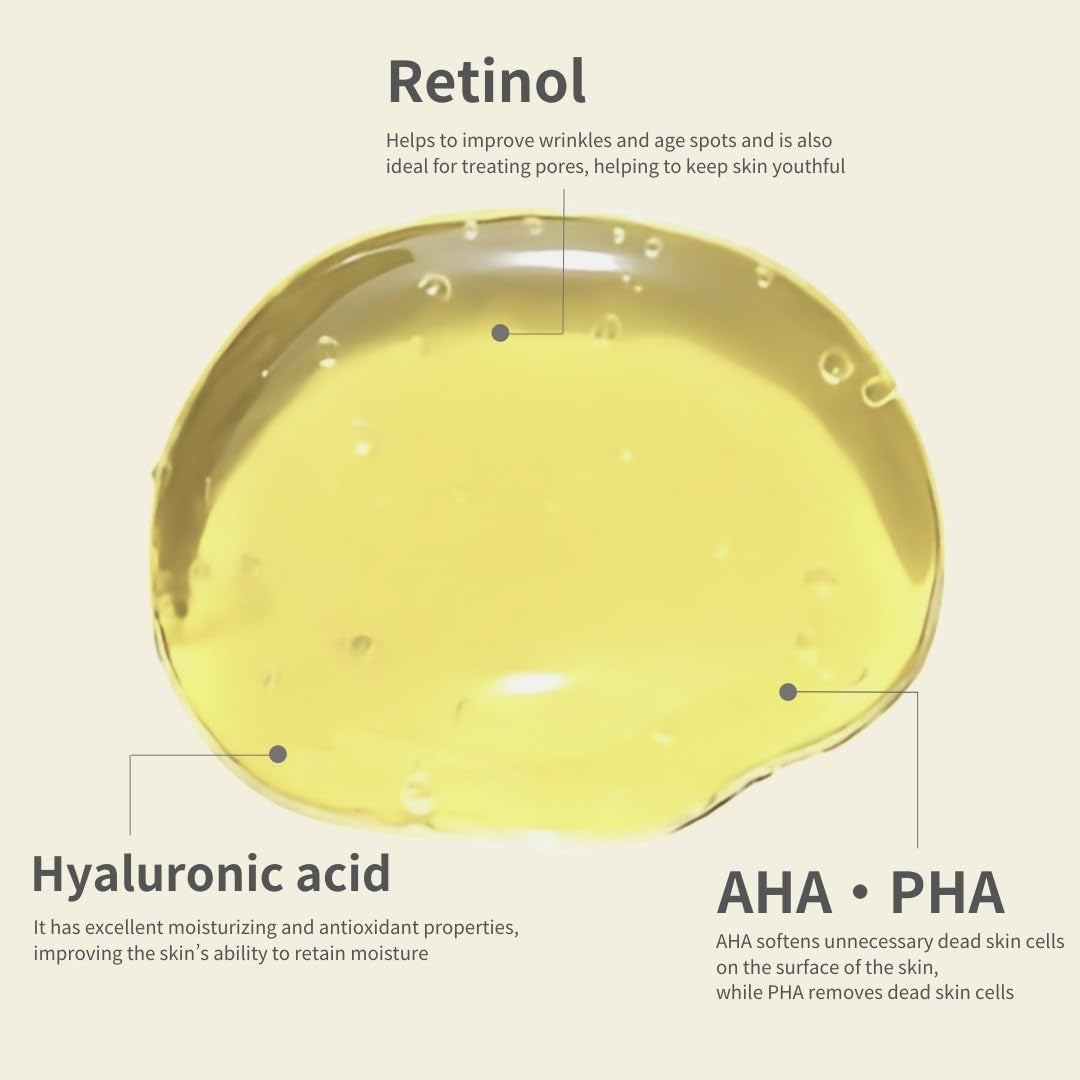 Korean Retinol Serum & Skin Moisturizer – Anti-Aging Facial Treatment