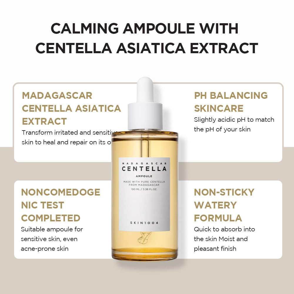 Madagascar Centella Asiatica Ampoule Serum – Soothing & Acne-Prone Skin 1.85 oz