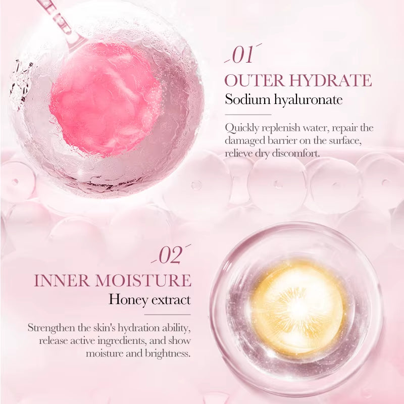 Rose Flower Extract Korean Sheet Mask – Whitening & Moisturizing Face Mask 12 Pack