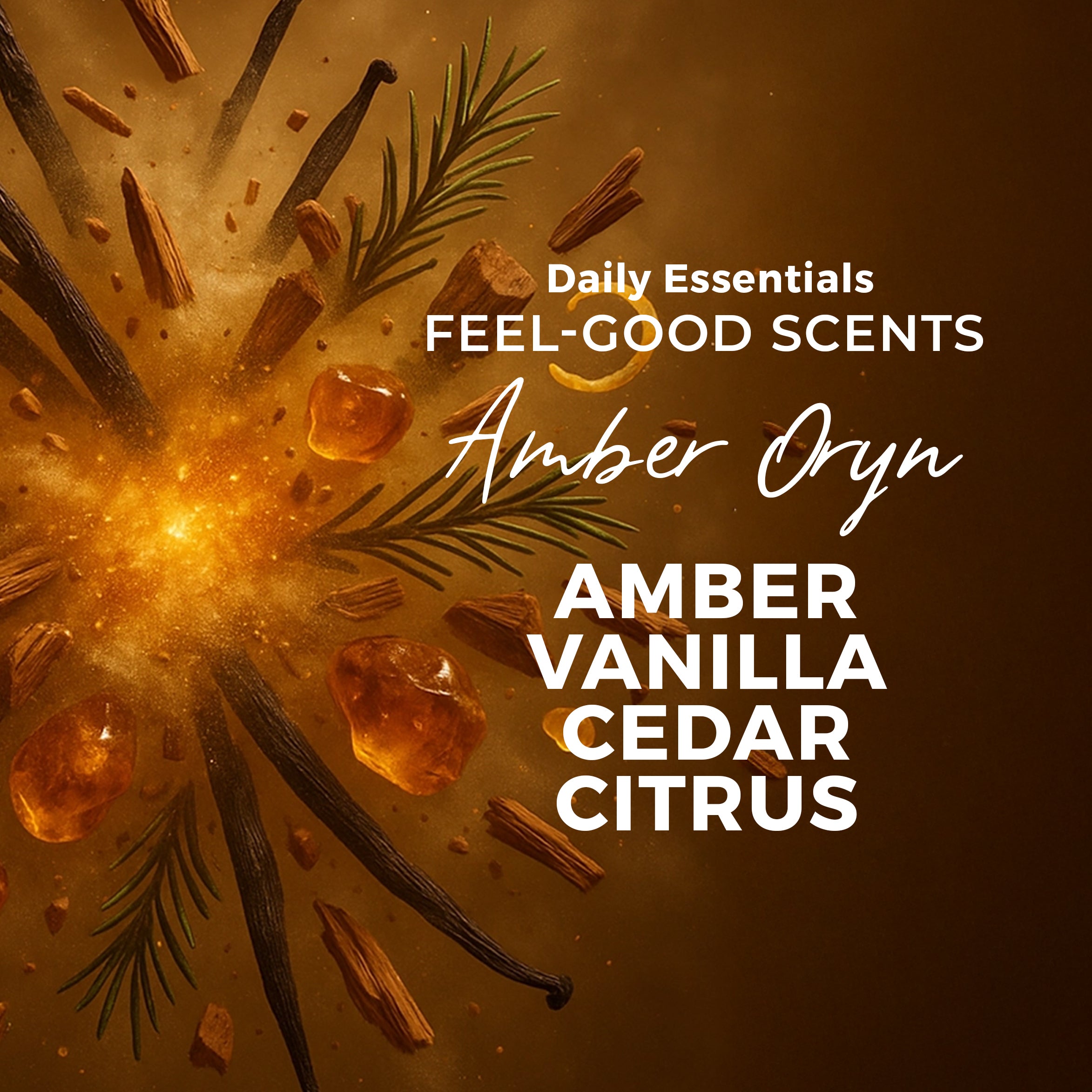 AMBER ORYN Natural Deodorant – Warm Amber & Orris Scent | Rustic MAKA LLC