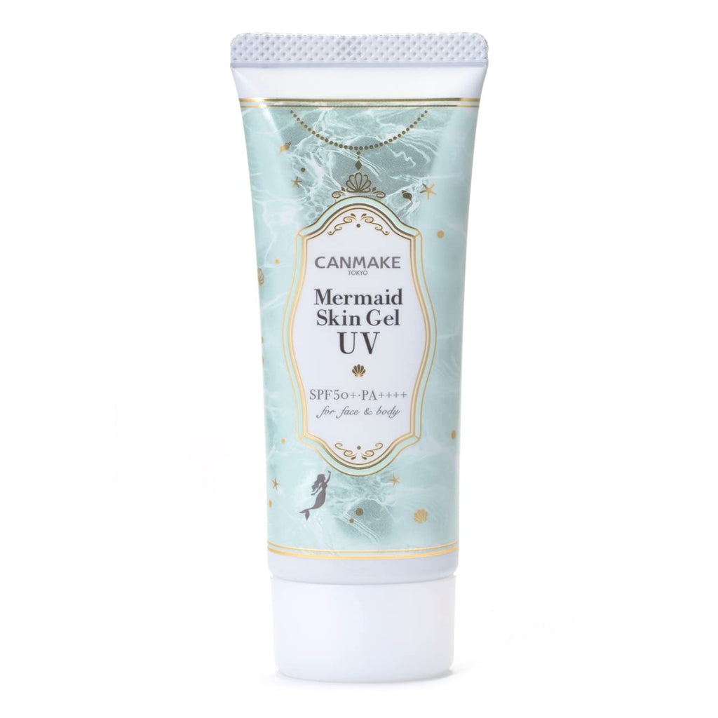 Canmake Mermaid Skin Gel UV Mint SPF 50+ PA++++ – Color-Correcting Pore-Blurring Sunscreen