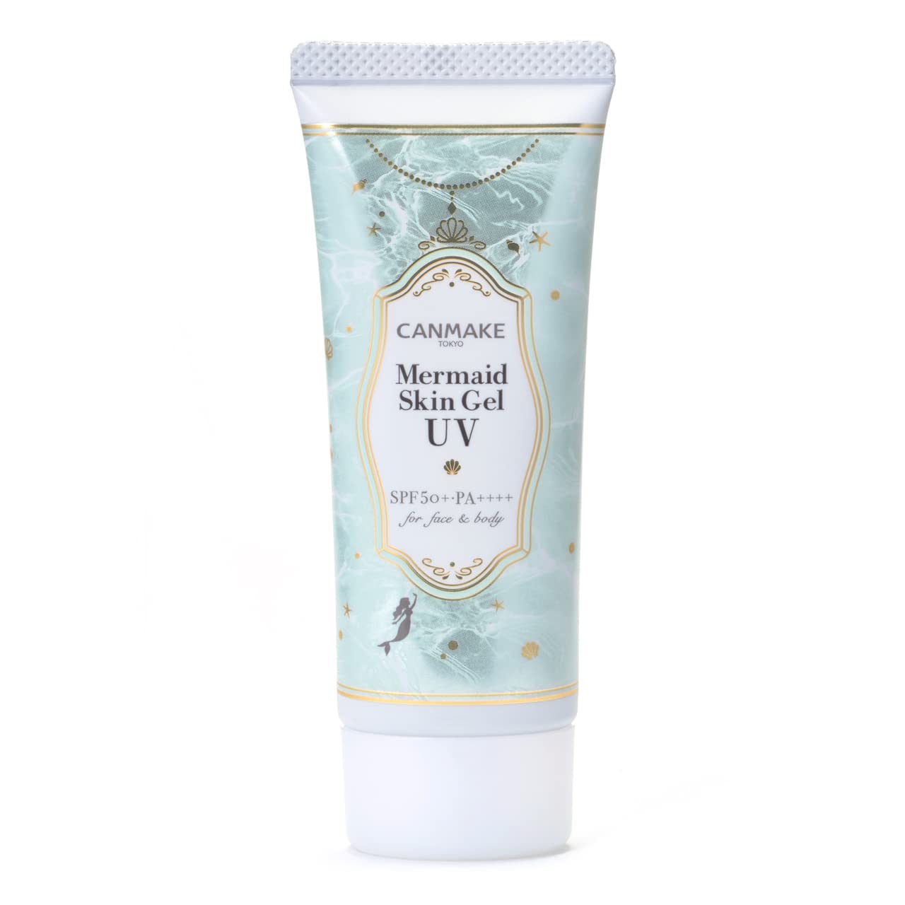 Canmake Mermaid Skin Gel UV Mint SPF 50+ PA++++ – Color-Correcting Pore-Blurring Sunscreen
