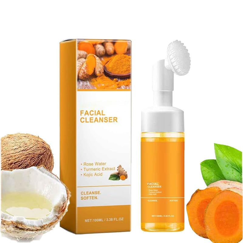 Turmeric Foaming Facial Cleanser – Deep Cleansing Face Wash for All Skin Types