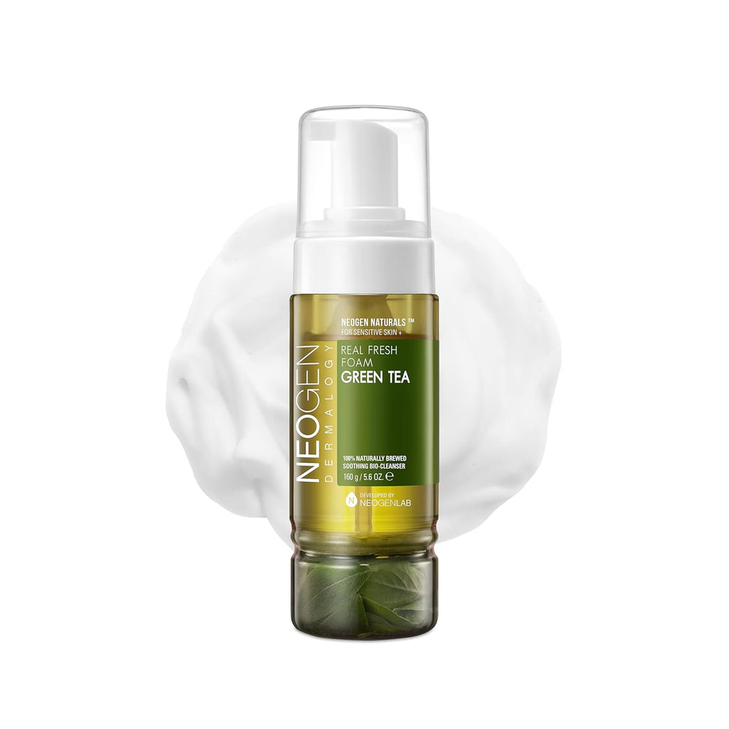 NEOGEN Dermalogy Real Fresh Foam Green Tea – Antioxidant-Rich Korean Foam Cleanser