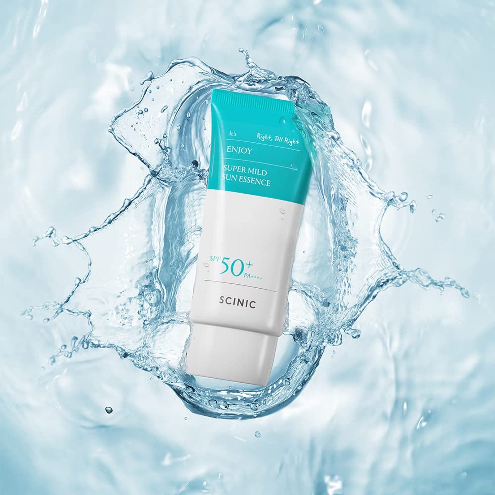 SCINIC Enjoy Super Mild Sun Essence SPF 50+ PA++++ – Gentle Korean Sunscreen for Sensitive Skin