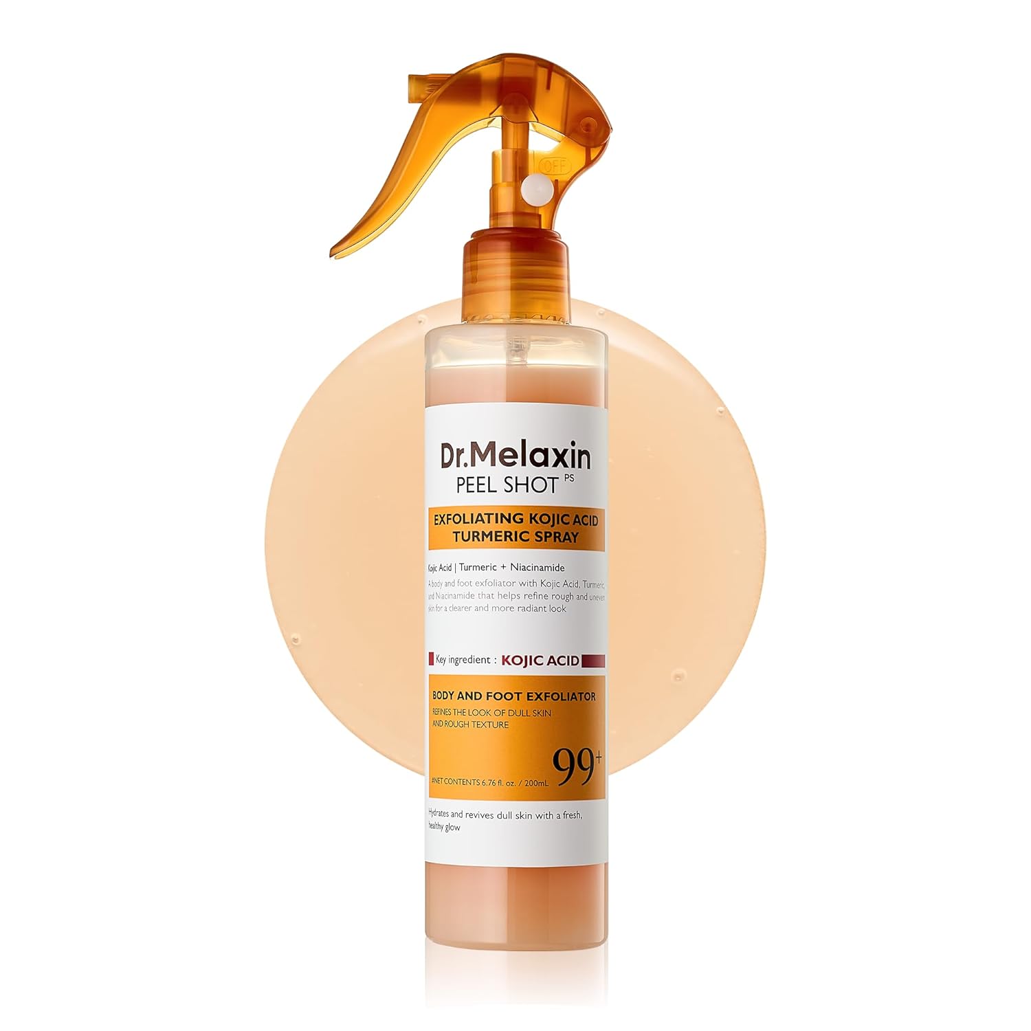 Dr. Melaxin Peel Shot Exfoliating Spray – Kojic Acid & Turmeric Brightening Exfoliant